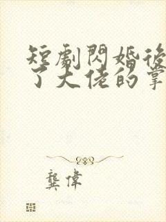 短剧闪婚后我成了大佬的掌中之物免费观看