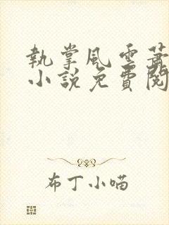 执掌风云萧峥的小说免费阅读