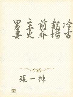 男主前期冷淡追妻火葬场古言 男主前期冷淡追妻火葬场古言