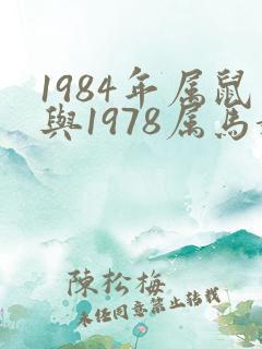 1984年属鼠与1978属马婚配好吗