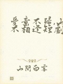 爱意不归,山水不相逢短剧