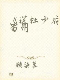 《送杜少府之任蜀州