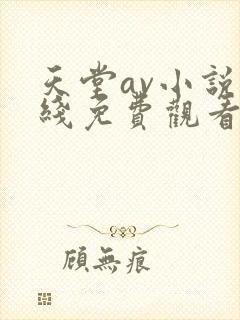 天堂av小说在线免费观看