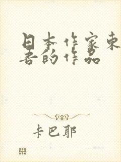 日本作家东野圭吾的作品