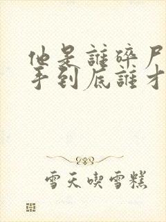 他是谁碎尸案凶手到底谁才是真正凶手
