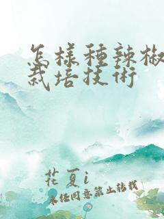 怎样种辣椒高产栽培技术