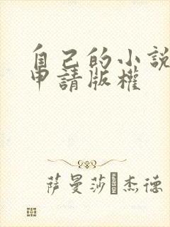 自己的小说怎么申请版权