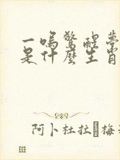 一呜惊醒梦中人是什么生肖