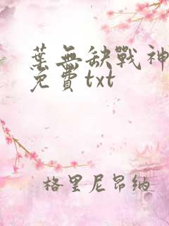 叶无缺战神狂飙免费txt