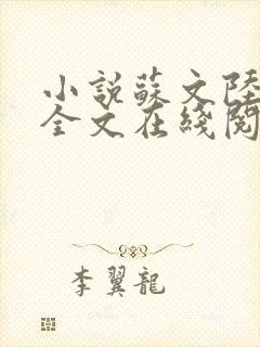 小说苏文陆晚风全文在线阅读