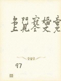 名门宠婚帝少晚上见全文免费阅读