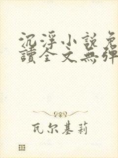 沉浮小说免费阅读全文无弹窗 沉浮小说免费阅读全文无弹窗