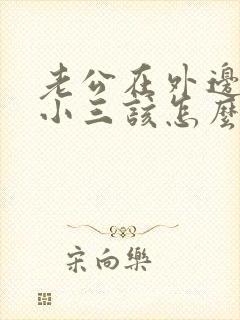 老公在外边有了小三该怎么办