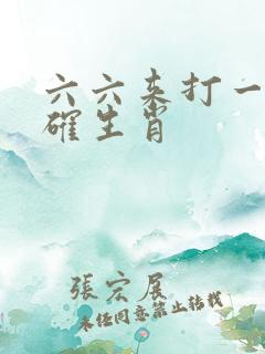六六来打一最准确生肖