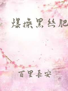 爆操黑丝肥臀