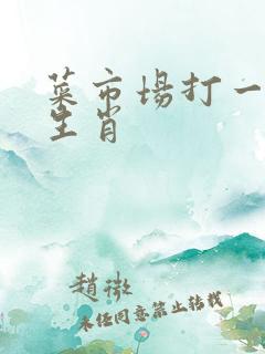 菜市场打一准确生肖 菜市场打一准确生肖