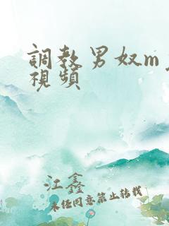 调教男奴m免费视频