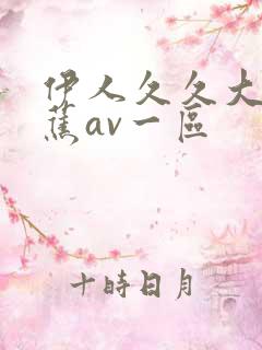 伊人久久大香线蕉av一区