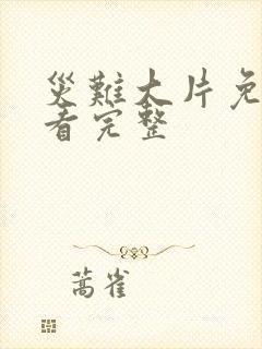 灾难大片免费观看完整