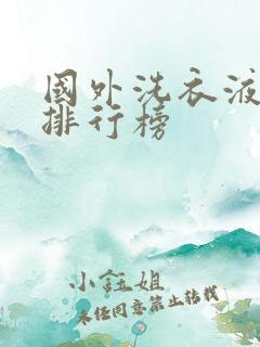 国外洗衣液品牌排行榜