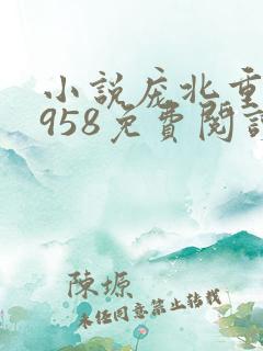 小说庞北重生1958免费阅读