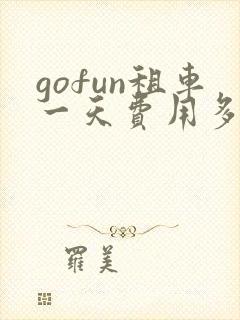 gofun租车一天费用多少钱