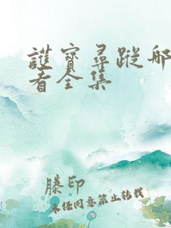 护宝寻踪哪里能看全集