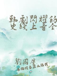 韩剧闪耀的罗曼史线上看全集免费