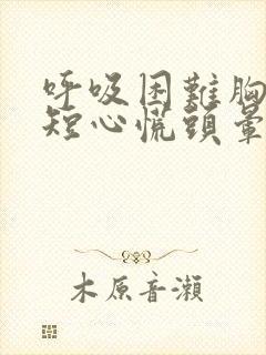 呼吸困难胸闷气短心慌头晕烦躁