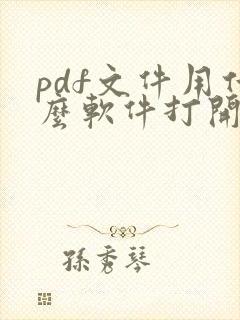 pdf文件用什么软件打开可以编辑
