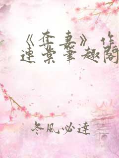 《夺妻》作者:连棠笔趣阁