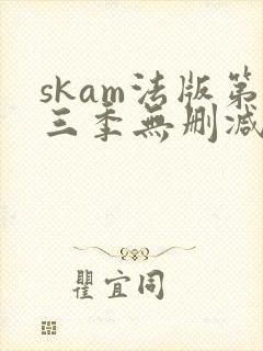 skam法版第三季无删减