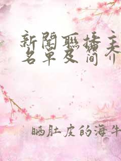 新闻联播主持人名单及简介