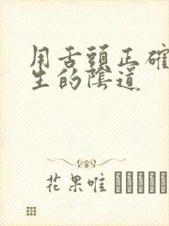 用舌头正确舔女生的阴道