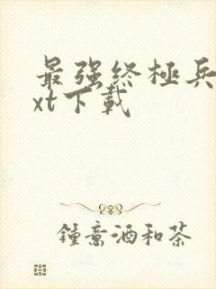 最强终极兵王txt下载