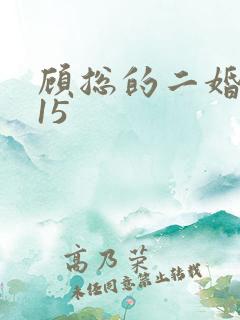 顾总的二婚娇妻15