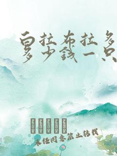 白拉布拉多犬狗多少钱一只