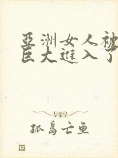 亚洲女人被黑人巨大进入了