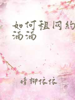 如何租网约车跑滴滴
