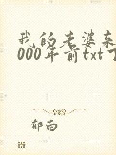 我的老婆来自1000年前txt下载