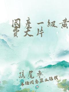 国产一级黄色免费大片