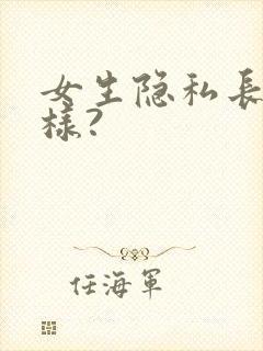 女生隐私长什么样? 女生隐私长什么样?