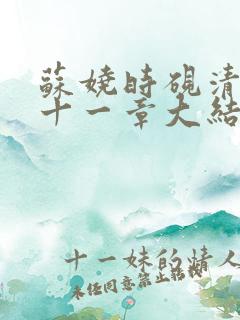 苏娆时砚清第二十一章大结局免费阅