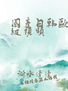 国产日韩欧美一级视频 国产日韩欧美一级视频
