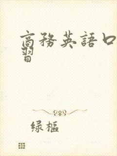 商务英语口语学习