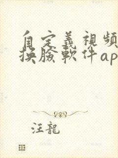 自定义视频ai换脸软件app