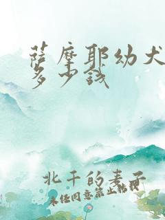 萨摩耶幼犬价格多少钱