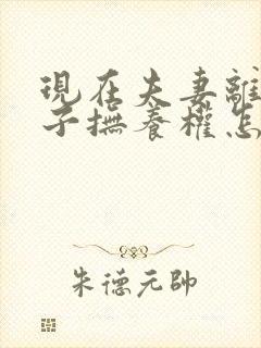 现在夫妻离婚孩子抚养权怎么判定