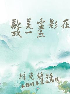 欧美电影在线播放一区