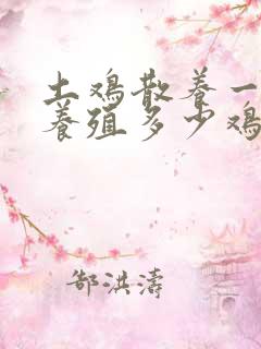 土鸡散养一亩地养殖多少鸡最合适